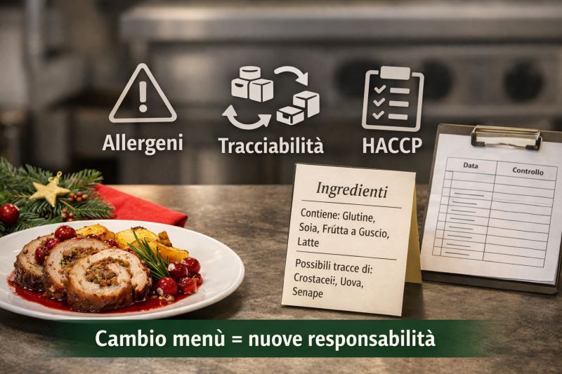 anno nuovo e feste nuovi menù e HACCP